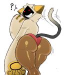  1girl arc_system_works big_ass blazblue cat cat_ears catgirl dark-skinned_female dark_skin dogrush fecharis hoodie kaka_(blazblue) mask masked masked_female red_eyes sharp_teeth taokaka 