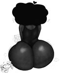 1boy 2026 ass ass_focus beach beach_background crab dark-skinned_femboy dark-skinned_male dark_skin digital_art digital_media digital_media_(artwork) fat_ass femboy glitter glittering_hair jayden_(fazzinart) large_butt monochrome picture_frame round_ass sand sitting white_background