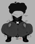 balls_in_panties big_ass fat_ass freckles freckles_on_ass hoodie hoodie_only jayden_(fazzinart) kneel no_pants panties squatting