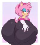 1girl amy_rose amy_rouge amy_the_bat anthro arizonathevixen ass bat big_ass bubble_ass bubble_butt edit edited edited_by_uploader fat_ass gigantic_ass huge_ass hyper_ass looking_back massive_ass rouge_the_bat rouge_the_bat_(cosplay) sega sega sonic_the_hedgehog_(series) thick_thighs wide_hips