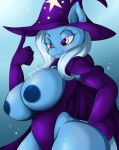 1girl 2017 anthro armwear blush breasts clothed clothing elbow_gloves equine friendship_is_magic furry gloves hair half-closed_eyes hat horse mammal my_little_pony pony suirano trixie