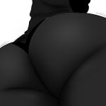 admiring_self afro ass_cheeks ass_shot dark-skinned_male fat_ass femboy jayden_(fazzinart) monochrome nice_ass panties taking_picture taking_selfie