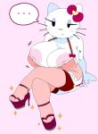  ... 1girls 2d_(artwork) 2d_artwork anthro areola areola_slip arm_support big_breasts black_eyes blush_stickers bored bow breasts cassettedream cat_girl cleavage clothing crossed_legs digital_media_(artwork) dream-cassette erect_nipples erect_nipples_under_clothes eyeshadow felid feline felis female female_only flower furry furry_female garter_straps hair_bow hair_flower hair_ornament half-closed_eyes hello_kitty hello_kitty_(character) hello_kitty_(series) high_heels hoshime huge_areolae huge_breasts huge_nipples kitty_white large_areolae lingerie looking_at_viewer makeup mob_face nipple_slip nipples platform_footwear platform_heels shortstack simple_background sitting solo_female spoken_ellipsis stockings strappy_heels toeless_footwear whiskers white_fur 