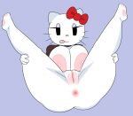 1girls 2d_(artwork) 2d_artwork anthro anus areola ass barefoot big_breasts black_eyes bottomless bow breasts breasts_squeezed_together cat_girl clothing digital_media_(artwork) feet felid feline felis female furry furry_female hair_bow hair_ornament half-closed_eyes hello_kitty hello_kitty_(character) hello_kitty_(series) huge_breasts kitty_white legs legs_up licking_lips lying lying_on_back naughty_face nipples nude nudity partially_clothed pawpads presenting presenting_pussy pussy sanrio savagensfw simple_background sitting smile spread_legs thick_thighs tongue tongue_out whiskers white_fur