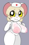 1girls 2d_(artwork) 2d_artwork :3 anthro areola big_breasts blonde_hair breasts clenched_hands completely_nude cross cute cute_expression digital_media_(artwork) double_bun female furry furry_female hair_between_eyes hair_bun hat huge_breasts looking_at_viewer lorna_(terrible_mouse) mouse mouse_girl murid murine nipples nude nude_female nurse nurse_cap red_cross savagensfw short_hair smile terrible_mouse thick_thighs white_fur white_headwear wide_hips yellow_eyes yellow_sclera
