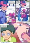 1girl ash_ketchum comic fellatio lyra_(pokemon) palcomix pokemon pokepornlive wet_dreams_2.5_(comic)