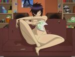  1girl artdroid asian asian_female casual gorillaz human japanese japanese_female mask nonsexual nonsexual_nudity noodle_(gorillaz) noodle_(plastic_beach) pale_skin 