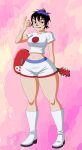  1girl 1girls asian asian_female gael1131 gorillaz japanese japanese_female noodle_(gorillaz) noodle_(pac-man) thick thick_thighs 