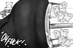 anal_penetration ass_ripple background_character bent_over big_ass dark-skinned_femboy dark-skinned_male fat_ass freckles freckles_on_ass jayden_(fazzinart) machine_sex minecraft monochrome plap plapping pounding pounding_ass smug smug_face