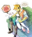  barefoot blush couch cursing dominant_male fingering fingering_ass flowery flustered flustered_male furry heart_eyes human human_on_anthro indoors inside male_feet mercuriangel mercuriangel_ pawpads paws pretending_not_to_like ralsei ralsei_with_white_fur secretly_loves_it sofa soles submissive_male sweat sweating toe_curl toe_scrunch yaoi 