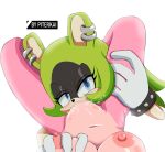 amy_rose big_breasts blue_eyes bracelet censored erect_nipples eyelashes furry furry_female grabbing_another's_breast grabbing_another's_leg green_fur green_hair head_between_thighs lesbian_sex long_hair looking_at_viewer makeup mosaic_censoring navel nude oral oral_sex pierced_ears piercing piercings pink_areola pink_fur pink_nipples piterkai ponytail pov pov_eye_contact puffy_nipples pussy_juice pussylicking sidelocks signature simple_background sonic_the_hedgehog_(series) spiked_bracelet spread_legs surge_the_tenrec username white_background white_gloves yuri yuri