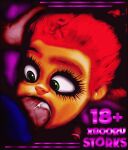  18+ 1boy 1girl 3d 3d_(artwork) 3d_artstyles 3d_model :>= afro big_eyes big_penis blue_shirt blurry_background brown_shirt dark_background deep_cheek deepthroat ears edited eyebrows glowing_background green_eyes hair_grab hand_on_hair hand_on_head large_penis logo_on_clothes looking_at_penis older_woman_and_younger_boy pink_background pissed redhead_female semen semen_in_mouth semen_on_penis shocked_expression small_nose smaller_male sony_pictures_animation storks teenage_girl text_on_backgrounds tulip_(storks) xbooru 