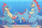  3_toes 4_fingers absurd_res ai_generated anal anal_penetration animal_genitalia anthro anthro_on_anthro anthro_penetrated anthro_penetrating anthro_penetrating_anthro ass balls big_balls big_penis big_tail biped blue_body bodily_fluids bubble claws croconaw cum cum_in_ass cum_in_mouth cum_inside cum_on_body cum_on_butt cum_on_penis feet fellatio feraligatr fingers floating generation_2_pokemon genital_fluids genitals group half-closed_eyes hand_on_hip high_res holding_tail huge_balls huge_penis long_tail looking_at_another looking_at_partner male male/male male_penetrated male_penetrating male_penetrating_male narrowed_eyes nintendo open_mouth open_smile oral penetration penile penile_penetration penis penis_in_ass penis_in_mouth pokemon pokemon_(species) red_eyes red_spikes scalie sex sharp_teeth sheath size_difference smaller_penetrated smile smiling_at_another smiling_at_partner spikes spikes_(anatomy) tail teeth toes tongue tongue_out tongue_out_fellatio totodile trio underwater underwater_sex vein veiny_penis water yellow_body yiff_ai_(director) 