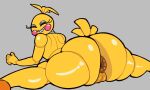  1girl 1girl animatronic animatronic_female anus beakless big_ass chicken chicken_girl five_nights_at_freddy's five_nights_at_freddy's_2 fnaf phasianid robot robot_girl scottgames skidaddleman toy_chica_(fnaf) yellow yellow_skin 