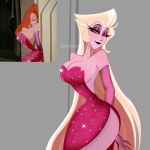  amazon_prime big_breasts big_breasts blond blond_hair blonde_female blonde_hair breasts cleavage clothed clothed_female deep_cleavage disney dress elbow_gloves hazbin_hotel hazbin_hotel_(season_2) hellaverse jessica_rabbit jessica_rabbit_(cosplay) lilith_morningstar_(hazbin_hotel) long_gloves long_hair red_hair side_view spindlehorse_toons standing standing_up twitter very_long_hair vivienne_medrano vivziepop who_framed_roger_rabbit 