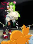 1girl 2boys 4kids_entertainment aged_up anthro ass balls big_ass big_balls big_penis breasts bubble_butt canid canine cosmo_the_seedrian cosmo_the_seedrian_(adult) cucked_by_enemy cuckold cum cum_drip cum_inside dat_ass dreamcastzx1 eulipotyphlan female femboy fox hedgehog huge_ass interspecies male male/female meme miles_"tails"_prower netorare nude penis plant_girl ripped_clothing rogue_dat_ass_(meme) seedrian sega sex shadow_the_hedgehog sonic_(series) sonic_the_hedgehog_(series) sonic_x space superbunnygt suspended_congress tails_the_fox thick_thighs tms_entertainment turboranger watching_sex wide_hips