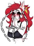  1girl 1girl 1girls 2026 anthro ass_outline bad_bitch big_breasts big_breasts big_ears big_eyelashes bitch black_bra black_clothing black_lips black_markings black_sclera blush blush blushing_female body_outline bra breasts busty_female cat_ears cat_girl catgirl chocker cleavage colored cute digital_media_(artwork) earring fanart felid feline felis female_anthro female_focus female_only fur furry furry_female furry_only goth goth_furry goth_girl grin heart hips horny infie infie_(snfw) lips long_hair mammal marking markings markings_on_face mature mature_female necrolourian_(species) no_ai non-human nose oc original original_character red_eyes red_hair redhead_female redheaded_female slut slutty_female snfw snfw_(artist) solo_female sticker symbol symbol_on_chest tattoo tattoo_on_chest touching_breast touching_breasts white_fur white_skin whore xelfaye 