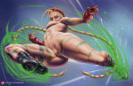  1girl abara-art big_breasts blonde_hair bubble_butt cammy_white cleavage green_eyes horny inviting_to_sex looking_at_viewer naked_female nude nude nude_female pose shaved_pussy spread_legs street_fighter teasing thick_thighs 