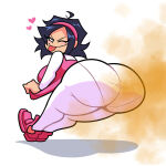  ass_focus big_ass briefondue fart fart_cloud fart_fetish friday_night_funkin nene_(newgrounds) newgrounds no_pupils 