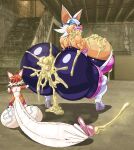 1boy 1girl bat big_ass big_breasts big_lips big_penis bimbo blazecat6 cum_in_ass cum_in_mouth female fox fucked_through_clothes high_heel_boots high_heels interspecies long_corona_of_glans_penis long_penis male miles_"tails"_prower mind_break mind_broken penis rouge_the_bat sega shiny_ass size_difference sonic_the_hedgehog_(series) tails_the_fox thick_cum varix_(edit) veiny_balls white_high_heels_boots