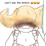 adrian_(project_hail_mary) alien alien_humanoid ambiguous_gender androgynous_futanari blush canon_couple cant_see_the_haters comedy dick_on_face funny futanari gijinka larger_futanari monochrome ovipositor precum precum_drip precum_on_face precum_on_own_penis precum_on_penis project_hail_mary rocky_(project_hail_mary) thumbs_down