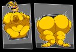  1girl anger_symbol anger_vein animatronic animatronic_female beakless big_ass big_breasts breasts breasts_bigger_than_head breasts_out chicken chicken_girl five_nights_at_freddy's five_nights_at_freddy's_2 fnaf huge_ass hyper hyper_breasts lewdnabs phasianid robot robot_girl scottgames stuck stuck_in_vent toy_chica_(fnaf) yellow yellow_skin 
