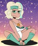 1girl big_breasts breasts cleavage deviantart female female_only jackie_lynn_thomas smile solo sonson-sensei star_vs_the_forces_of_evil tease