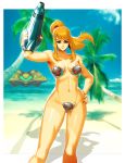  beach bikini genzoman metroid metroid_(creature) samus_aran 