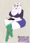  1_female 1girl 2017 absurdres anthro anthrofied ass big_breasts blu3danny blue_eyes book boss_monster breasts busty caprine cleavage clothed clothing crossed_legs darkmoontoons death_note eyebrows eyelashes eyewear fangs female female_only fur furry gary_(spongebob_squarepants) glasses goat goatmom half-closed_eyes highres huge_breasts humanoid_hands large_breasts legwear mammal milf mommy mother nickelodeon nipple_bulge open_mouth parent sexy sexy_breasts sexy_milf skirt slightly_chubby smile socks solo solo_female solo_focus spongebob_squarepants thick_thighs toriel undertale video_games white_fur wide_hips 