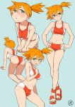  eyebrows misty navel pokemon spats_sensai 