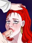  1_boy 1_girl 1boy 1girl bishoujo_senshi_sailor_moon cum cum_in_mouth cum_leaking dr._tomoe earrings erection fellatio female kaolinite lipstick lipstick_smear long_hair long_red_hair male male/female oral oral_sex penis_in_mouth red_hair redhead running_mascara sailor_moon souichi_tomoe tears 