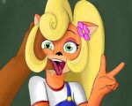 ahegao coco coco_bandicoot crash_bandicoot crash_bandicoot_(series)