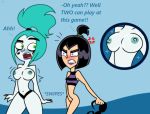 angry bikini breasts danny_phantom embarrassed ember_mclain ghost purfectprincessgirl samantha_manson