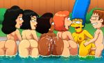 american_dad anus ass bonnie_swanson breasts crossover cum cum_in_pussy cum_on_body doggy_position donna_tubbs family_guy lois_griffin marge_simpson nipples penis_in_pussy pool shaved_pussy steve_smith the_cleveland_show the_simpsons vaginal