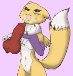 1girl cum digimon fox oral renamon vixen