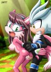 1girl 1male archie_comics bbmbbf leeta leeta_wolf mobius_unleashed palcomix sega semen silver_the_hedgehog sonic_(series) sonic_the_hedgehog_(series) vaginal_penetration