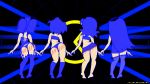 4girls animated anthrofied big_ass blinky_(pac-man) blush bouncing_breasts breasts closed_mouth clyde_(pac-man) dancing female_only gif glasses gluteal_fold hair_ornament huge_ass humanization humanized inky_(pac-man) jitome large_filesize long_hair looking_down medium_breasts minus8 multiple_girls naughty_face navel nipples pac-man pac-man_hair_ornament paipan photoshop pinky_(pac-man) shaking shaking_ass stockings uncensored wide_hips