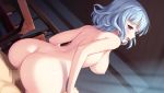  16:9_aspect_ratio 1boy 1girl animated artist_request ass ayakashi_rumble! blue_hair blush bouncing_breasts breasts censored cg_art completely_nude dutch_angle female from_behind game_cg hetero indoors large_breasts light_blue_hair male mikane_(ayakashi_rumble!) mosaic_censoring mp4 nipples no_audio non-web_source nude open_mouth penis purple_eyes reverse_cowgirl_position sex short_hair solo_focus straddling sunlight vaginal video webm 