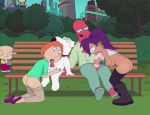 animated animated_gif ass breasts brian_griffin dr._zoidberg family_guy fellatio futurama gif lois_griffin nipples oral outside park park_bench penis public public_sex pussy sfan stewie_griffin turanga_leela zoidberg