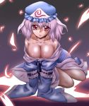  breasts cleavage female highres large_breasts saigyouji_yuyuko solo touhou yoshi_tama yuyuko_saigyouji 