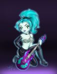 blue_hair breasts danny_phantom ember_mclain enigmawing green_eyes nipples purple_lips see_through