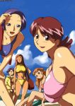 atsuko_okamura beach breasts hair haruka_harukaze miho_segawa minori_asuka ojamajo_doremi reiko_fujiwara volvox