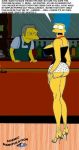  cosmic cosmic_(artist) marge_simpson moe&#039;s_tavern moe_szyslak the_simpsons yellow_skin 