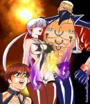 bondage chris_(snk) futanari huge_breasts king_of_fighters orochi_(snk) piercing shermie snk yashiro_nanakase