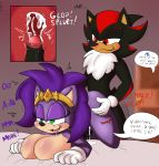  1girl anthro ass big_breasts breast_rest breasts cum cum_in_pussy cum_inside duo english_text furry hedgehog male male/female mammal milf parent queen_aleena sega shadow_the_hedgehog sonic_the_hedgehog starit text 