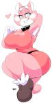 1girl 1girl anthro armpit_hair big_breasts breasts cat clothing collar dress feline furry mammal shima_luan super_planet_dolan vimhomeless