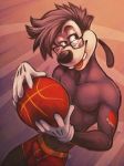 1boy anthro basketball bulge canine clothing disney dog eyewear garnetto_(artist) glasses goof goof_troop male mammal max_goof tattoo underwear yaoi