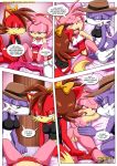 amy's_secret amy_rose archie_comics bbmbbf comic fiona_fox mobius_unleashed multiple_girls nic_the_weasel nicolette_the_weasel palcomix sega sonic_(series) sonic_the_hedgehog_(series) threesome