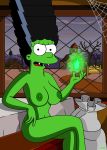 breasts green_skin marge_simpson nipples nude the_simpsons thighs vampire wvs