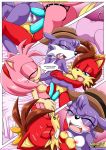 amy's_secret amy_rose archie_comics bbmbbf comic fiona_fox mobius_unleashed multiple_girls nic_the_weasel nicolette_the_weasel palcomix sega sex_toy sonic_(series) sonic_the_hedgehog_(series) threesome